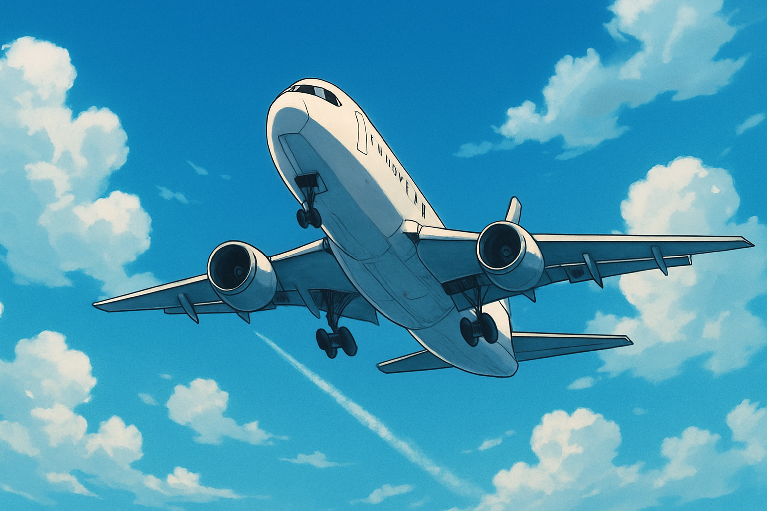 airplane in the sky